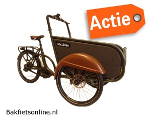 Soci.Bike Family Cargo - OlijfGroen - Bakfietsonline